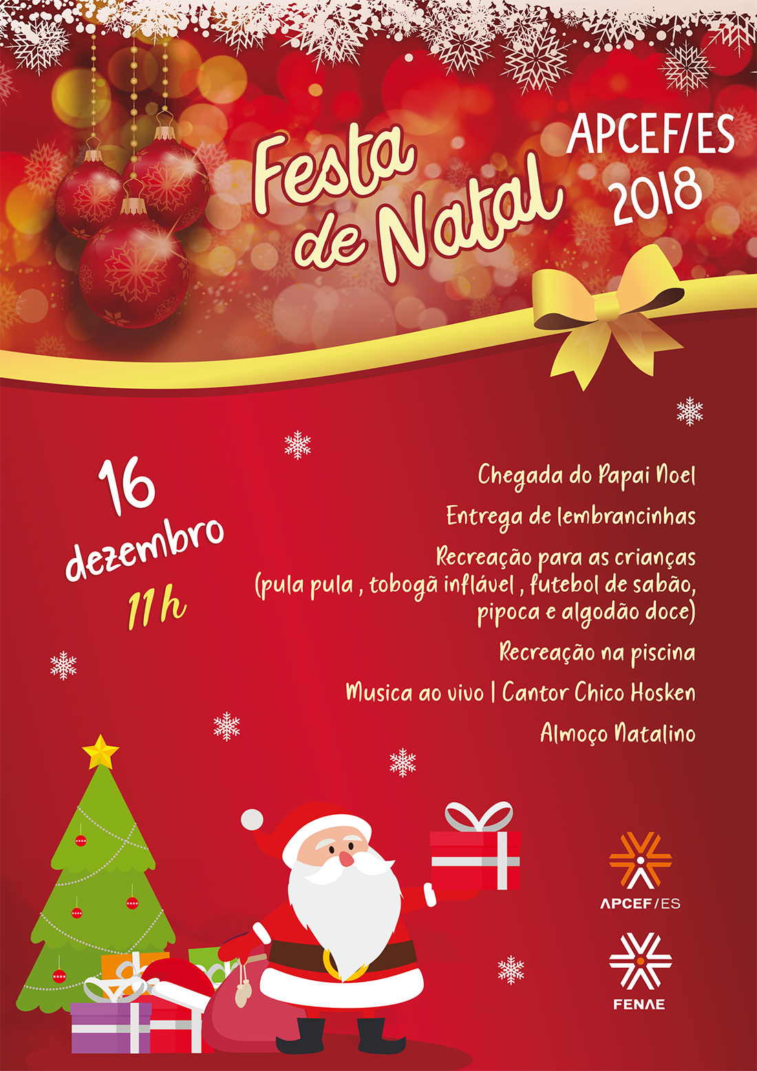Festa de Natal 2018 | Apcef/ES Portal